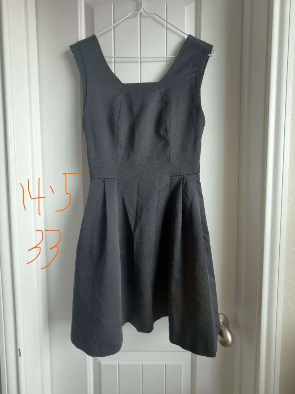 Zara Black Sleeveless Fit-and-Flare Dress